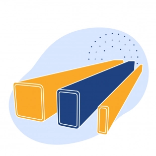 Труба профильная нержавеющая прямоугольная 100х30х3 мм AISI 430