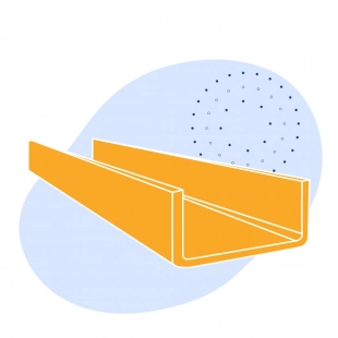 Швеллер стальной гнутый неравнополочный 400x115x12 мм Ст3сп ГОСТ 8278-83