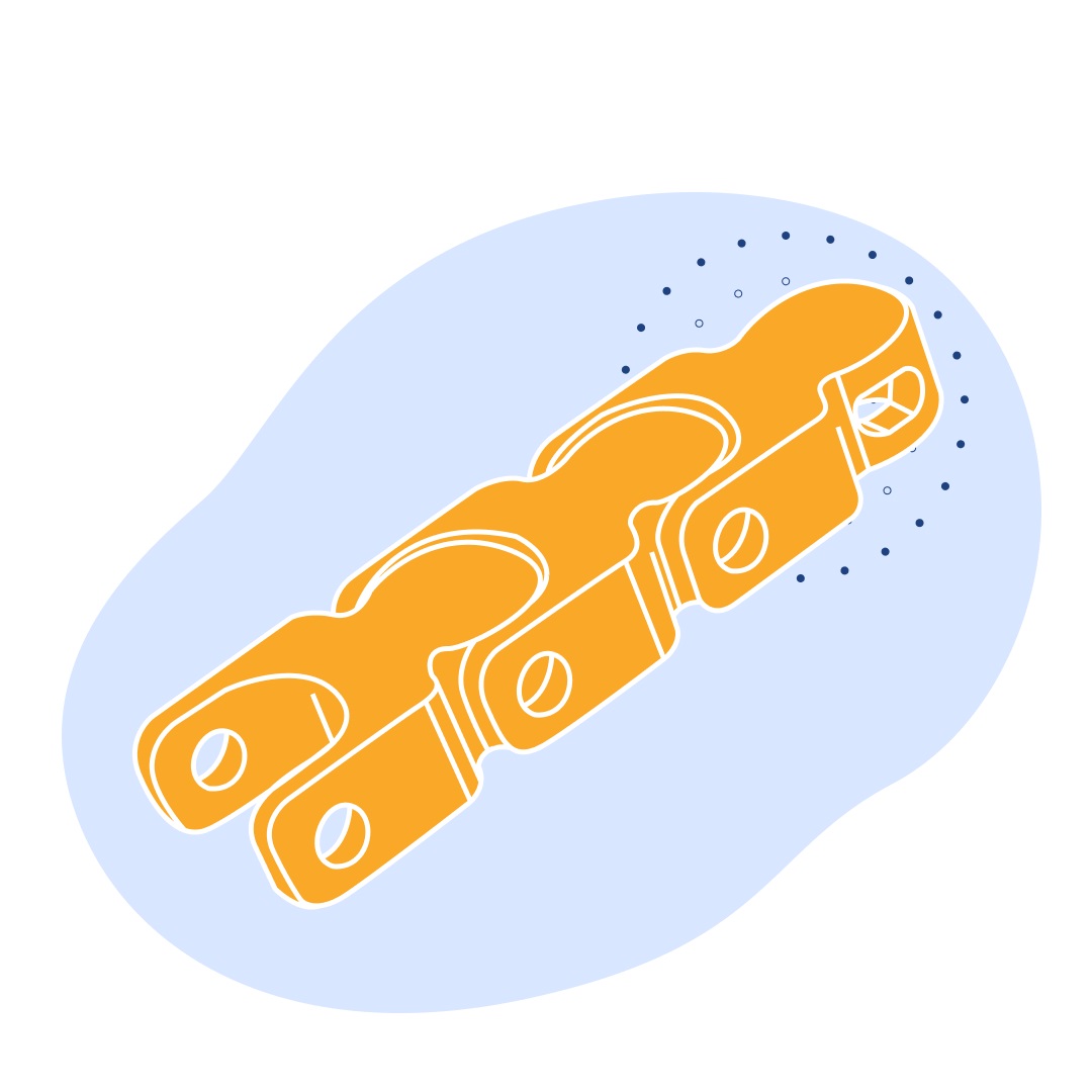 Бипланарная цепь MD 1701 R 50x2.05x150 мм