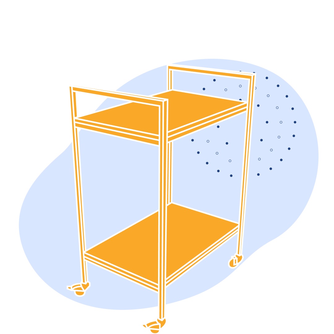 Стол-приставка 500 СПрТ п Квадро Trespa 500х600х900 мм