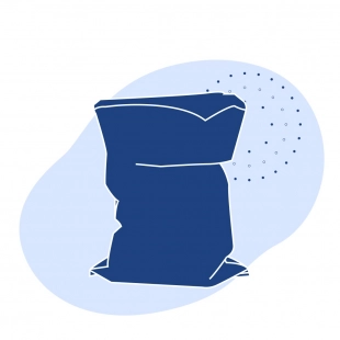 Активированный уголь кокосовый фракция 12х40 (геоткань)