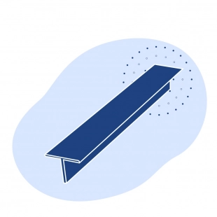 Алюминиевый тавр 66х64х8 мм М40 421130 ГОСТ 29296-92