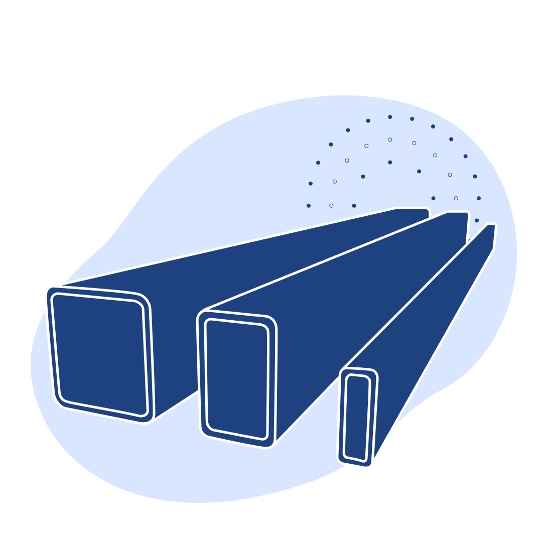Труба профильная нержавеющая прямоугольная 60х30х1.2 мм AISI 304