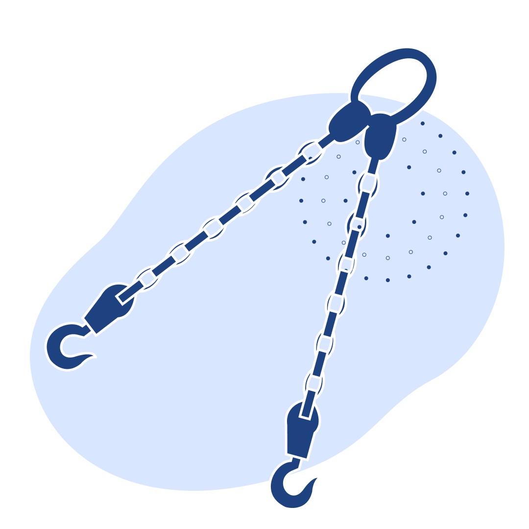 Строп цепной 2сц 1 м 2.8 т